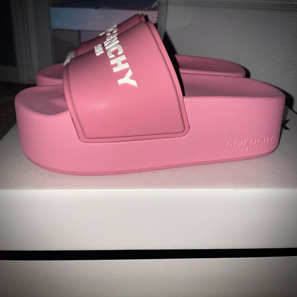 *AUTHENTIC* Givenchy Bright Pink Platform Sandals size 35 - Picture 7 of 9